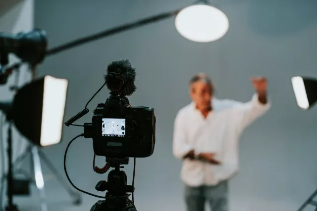 Actor in front on the camera in an audition. A working brief on actor lookalikes pairs