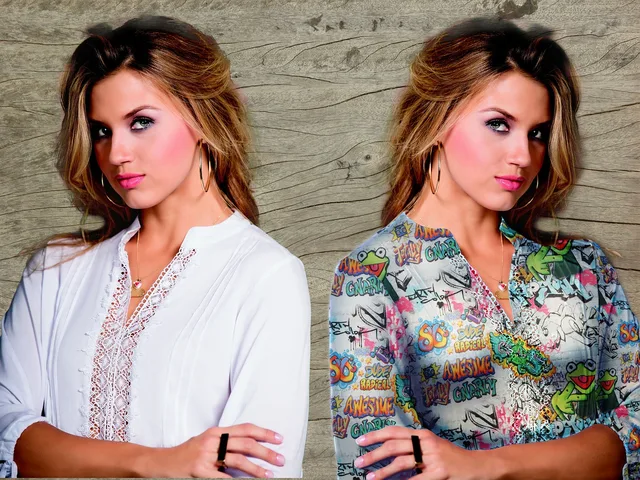 fashion, fancy, clothing, identical, female, blouse, hand, fashionable, elegant, finger, fingernails, modern, cutout, wood, beauty, shirt, woman, twins, blouse, blouse, twins, twins, twins, twins, twins. Why athlete lookalikes seem convincing at a distance