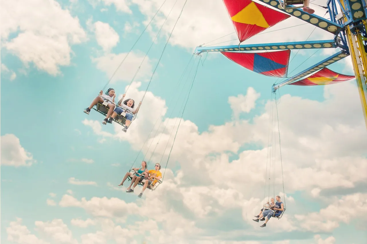 amusement, carousel, amusement park, joyride, entertainment, nature, summer, childhood, happiness, recreation, enjoyment, festival, county fair, fair, funfair, fun, g-forces, rotation. County Fair Celebrity Lookalike Contest: What Judges Score