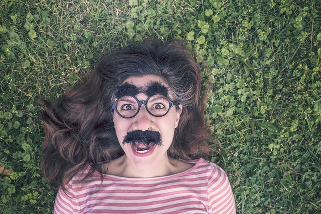 grimace, funny, expression, mask, happy, queer, people, portrait, person, emotion, fun, adult, man, human, hair, face, head, happiness, cheerful, grass, girl, woman, glasses, frames, brunette, eyebrows, moustache, green happy, green grass, green funny, green portrait, green glass, green frame, green hair, green human, green glasses, nature, green happiness, green fun. Why forced-choice lookalike quizzes feel so convincing